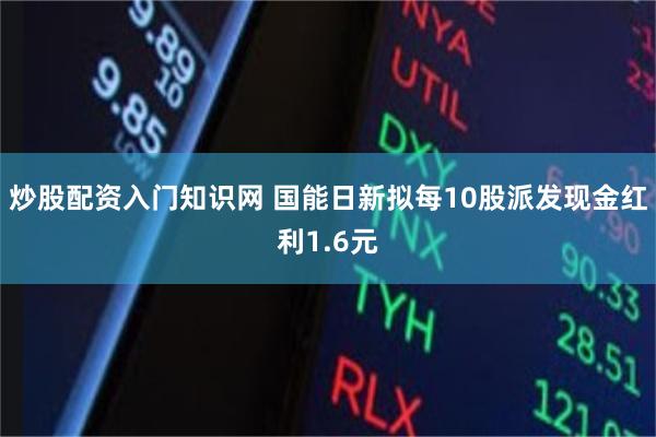 炒股配资入门知识网 国能日新拟每10股派发现金红利1.6元
