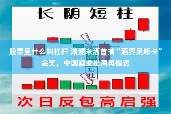 股票里什么叫杠杆 湖湘米酒首摘“酒界奥斯卡”金奖,中国酒业出海再提速