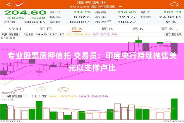 专业股票质押信托 交易员：印度央行持续抛售美元以支撑卢比