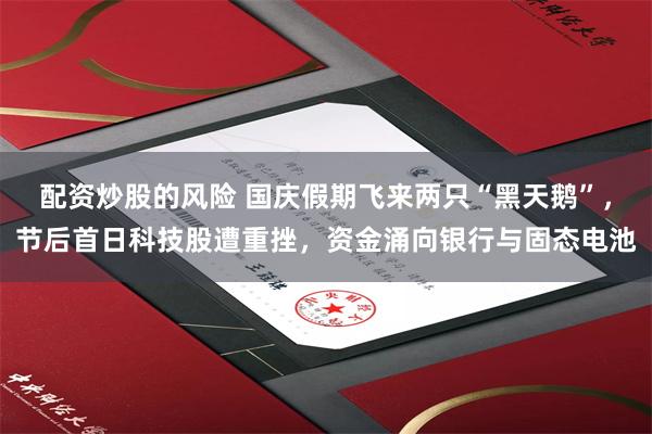 配资炒股的风险 国庆假期飞来两只“黑天鹅”，节后首日科技股遭重挫，资金涌向银行与固态电池